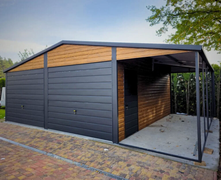 Garaże blaszane według indywidualnego projektu